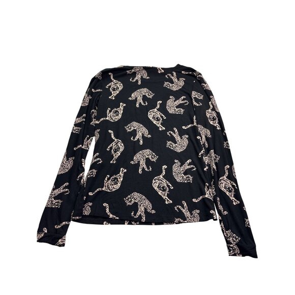 Hunkemöller Womens Long Sleeve Leopard Tiger Print Top Size XS New - Picture 4 of 9